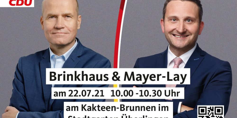 Brinkhaus & Mayer-Lay am 22.07.2021 um <br>10.00 Uhr am Kakteenbrunnen im Stadtgarten Überlingen