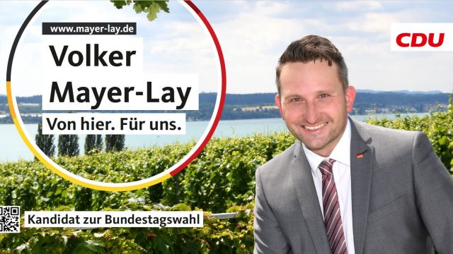 Glückwünsche an Volker Mayer-Lay MdB