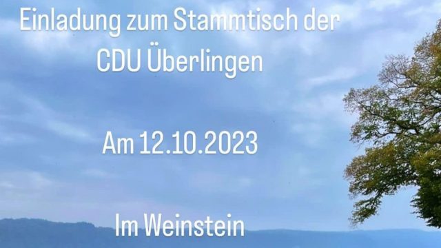 Bürgerstammtisch am 12.10.2023 im Weinstein