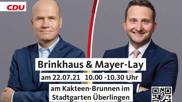 Brinkhaus &#038; Mayer-Lay am 22.07.2021 um <br>10.00 Uhr am Kakteenbrunnen im Stadtgarten Überlingen
