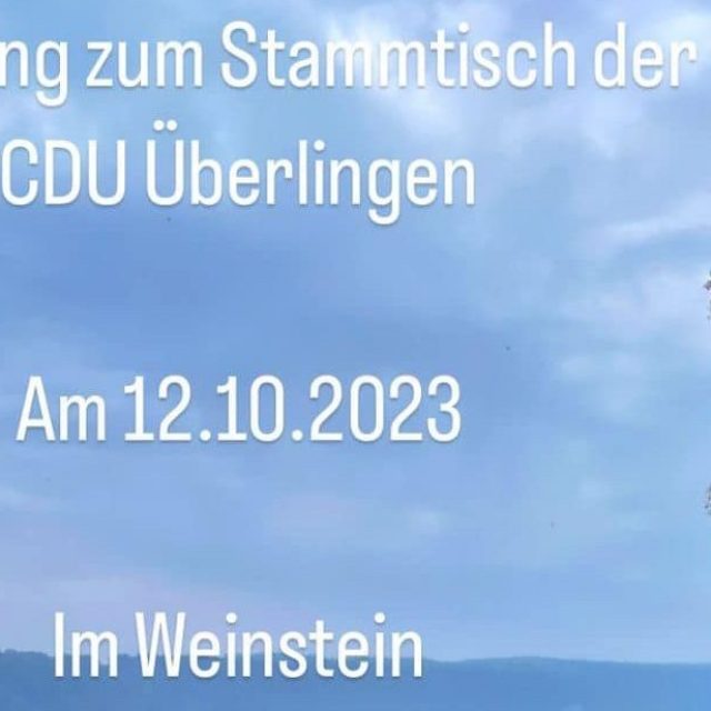 Bürgerstammtisch am 12.10.2023 im Weinstein