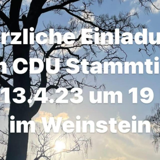 Bürgerstammtisch am 13.04.2023 <br> im Weinstein