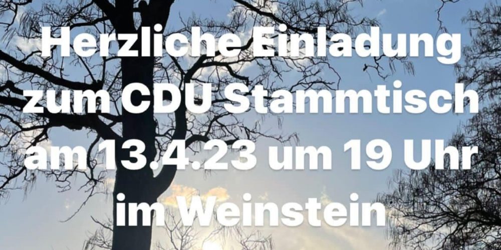 Bürgerstammtisch am 13.04.2023 <br> im Weinstein