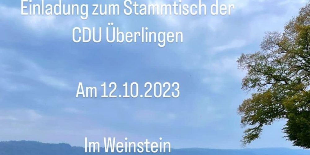 Bürgerstammtisch am 12.10.2023 im Weinstein