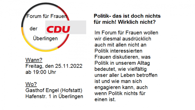 Forum für Frauen – Stammtisch